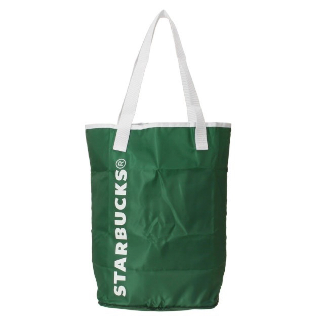 Starbucks Coffee(スターバックスコーヒー)の☆新品未使用☆ スターバックス TOGOポケッタブル エコバッグ 緑 レディースのバッグ(エコバッグ)の商品写真