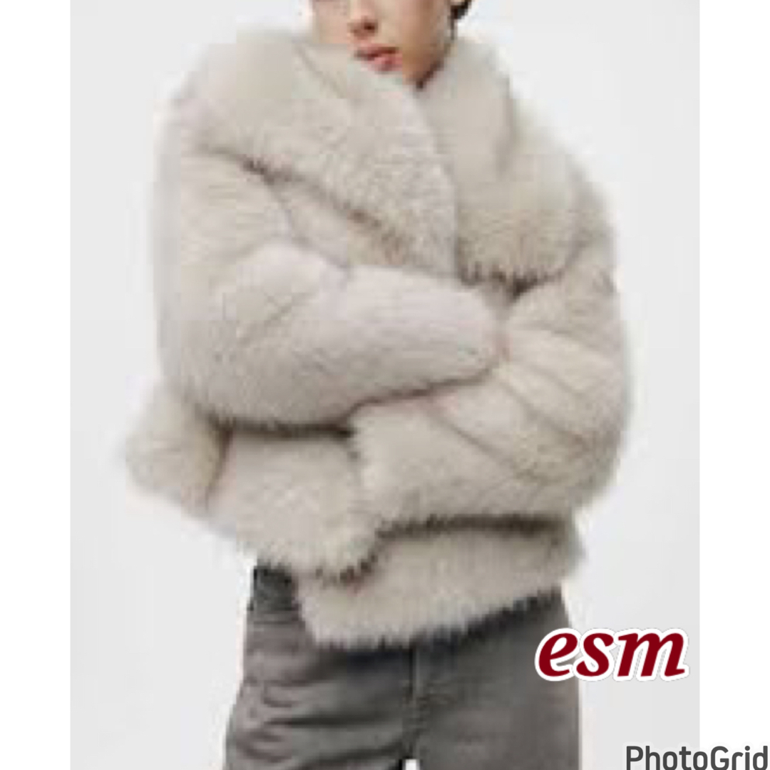 ZARA - ZARA ショート丈フェイクファーコートの通販 by esm☆'s ZARA - ZARA ショート丈フェイクファーコートの通販 by esm☆'s