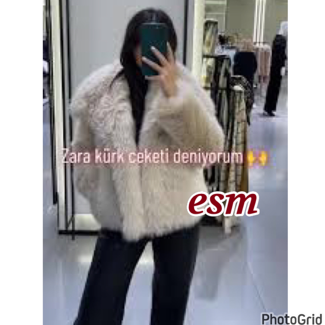 ZARA - ZARA ショート丈フェイクファーコートの通販 by esm☆'s ZARA - ZARA ショート丈フェイクファーコートの通販 by esm☆'s