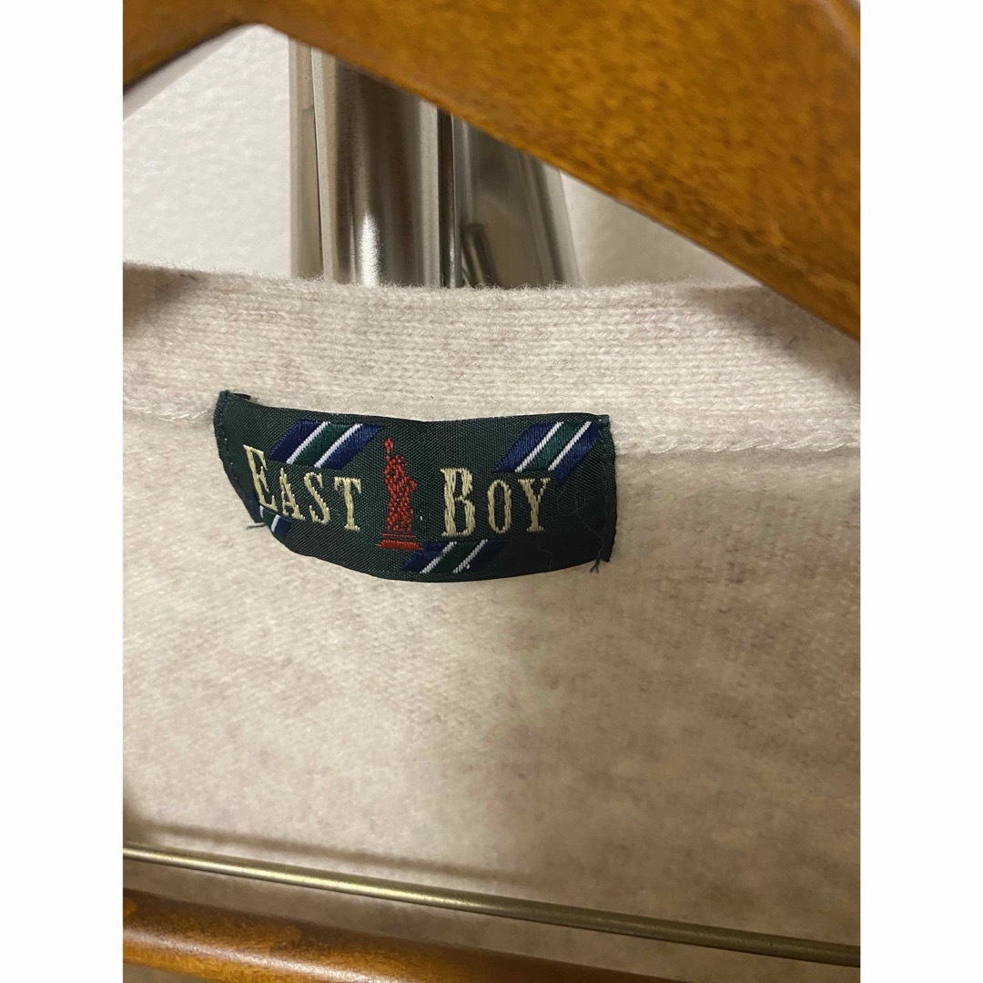 EASTBOY(イーストボーイ)のイーストボーイ ウールカーディガン スクール EASTBOY アイボリー 9 レディースのトップス(カーディガン)の商品写真