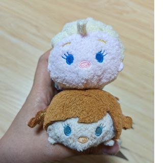 ディズニー(Disney)のミニ(S) TSUM TSUM アナとエルサ　2個　セット売り(ぬいぐるみ)