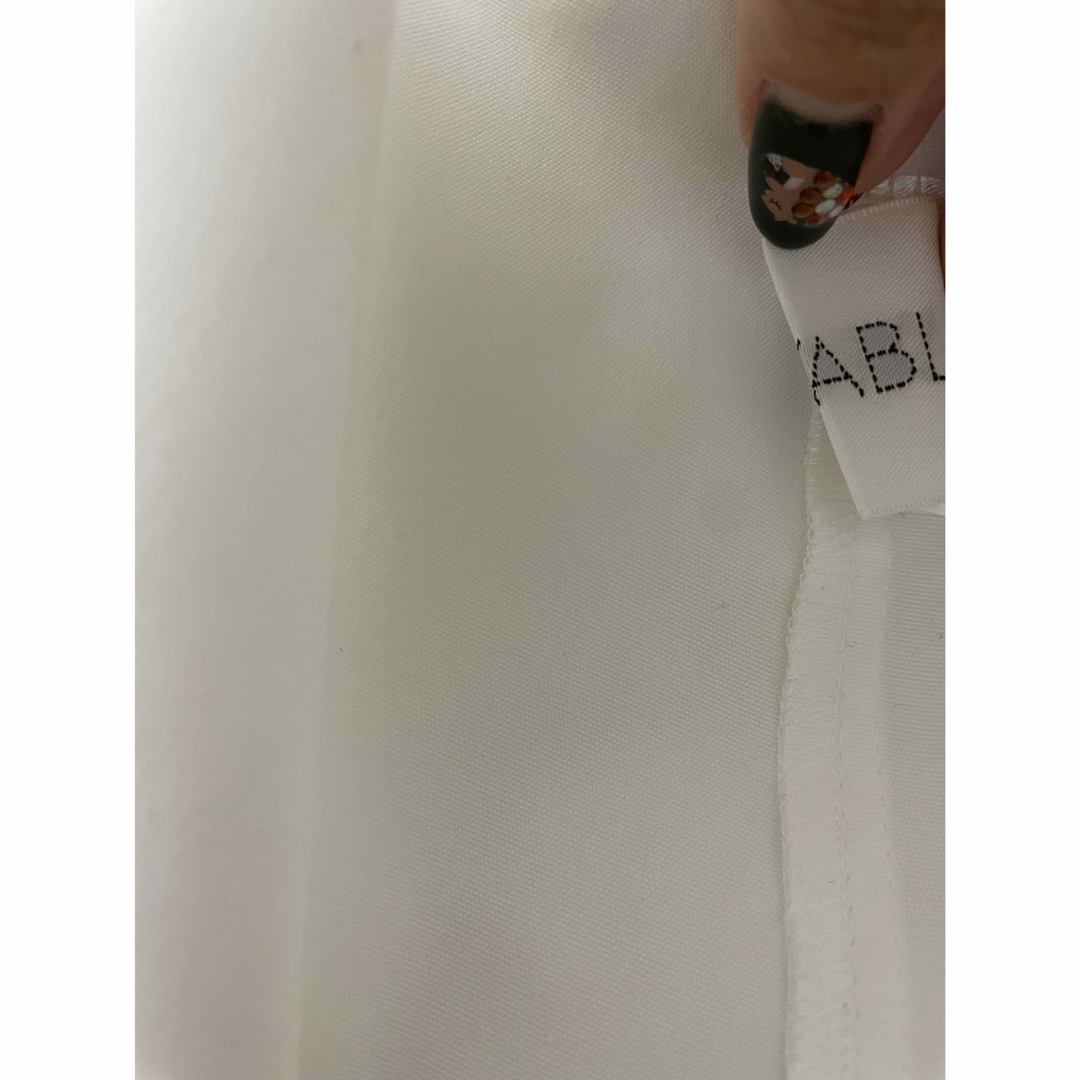 Drawer(ドゥロワー)の今季　LINKABLE リンカブル　ピコカラーブラウス(ホワイト) レディースのトップス(シャツ/ブラウス(長袖/七分))の商品写真