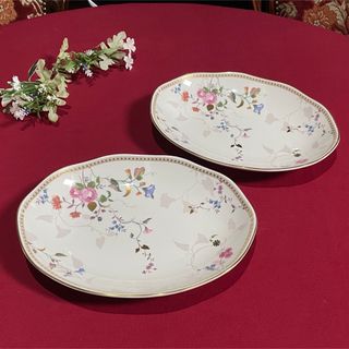 ウェッジウッド(WEDGWOOD)のウェッジウッド　ローズゴールド　ペアオーバルディッシュ　プレート　未使用(食器)