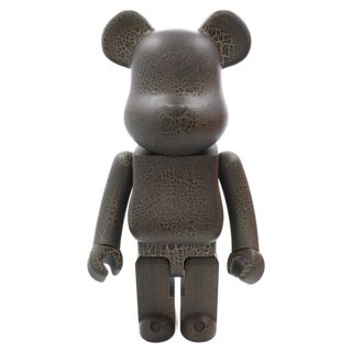 メディコムトイ(MEDICOM TOY)のMEDICOM TOY メディコムトイ ×KARIMOKUBE BE@RBRICK CRACK PAINT 1000% カリモク ベアブリック クラックペイント ウッド フィギュア 人形 ブラウン(その他)