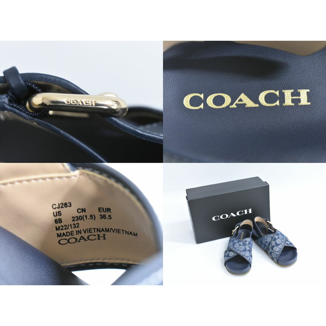 COACH - 本物 コーチ COACH シグネチャー サンダル US 6B/EUR COACH - 本物 コーチ COACH シグネチャー サンダル US 6B/EUR