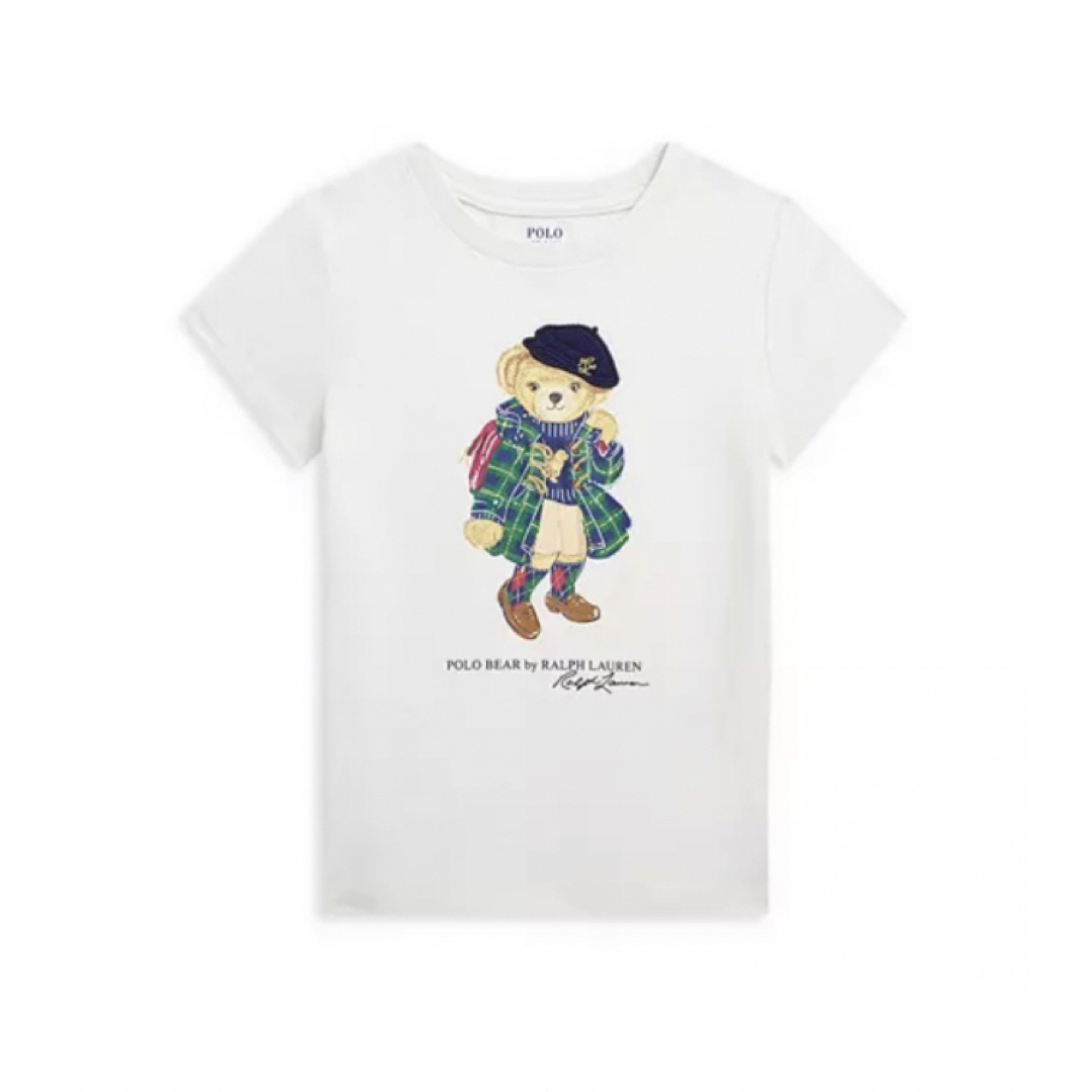 cicaLaboNchild【新品】ラルフローレン ポロベア 夕日刺繍 Tシャツ ホワイト XL