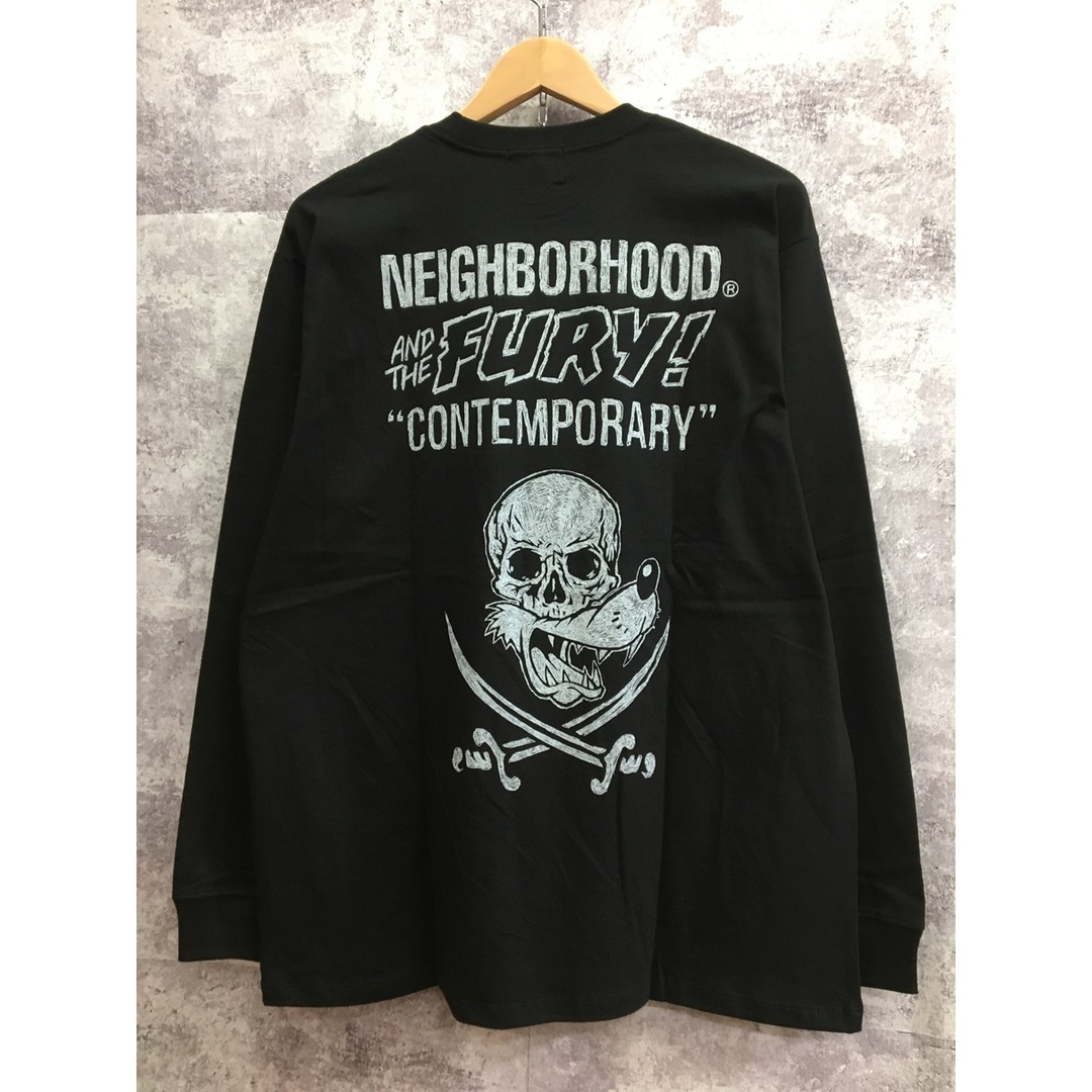 NEIGHBORHOOD(ネイバーフッド)のNEIGHBORHOOD NH × Schott × KOSTAS SEREMETIS . TEE LS 23AW ネイバーフッド ショット ロンT 長袖Tシャツ ブラック【3303-004】 メンズのトップス(Tシャツ/カットソー(七分/長袖))の商品写真