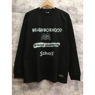 ネイバーフッド(NEIGHBORHOOD)のNEIGHBORHOOD NH × Schott × KOSTAS SEREMETIS . TEE LS 23AW ネイバーフッド ショット ロンT 長袖Tシャツ ブラック【3303-004】(Tシャツ/カットソー(七分/長袖))