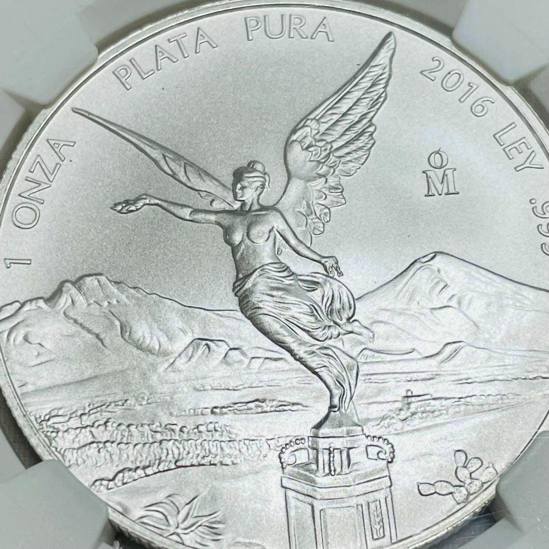 銀0999重量2016 メキシコ リベルタード 1オンス 銀貨  MS70 1onza ER