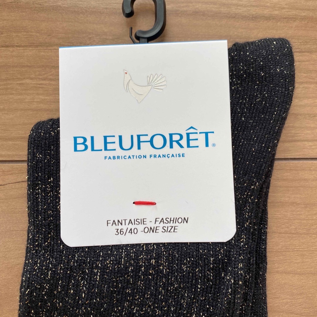 Drawer(ドゥロワー)の新品未使用　BLEUFORET/ブルーフォレ　ラメソックス レディースのレッグウェア(ソックス)の商品写真