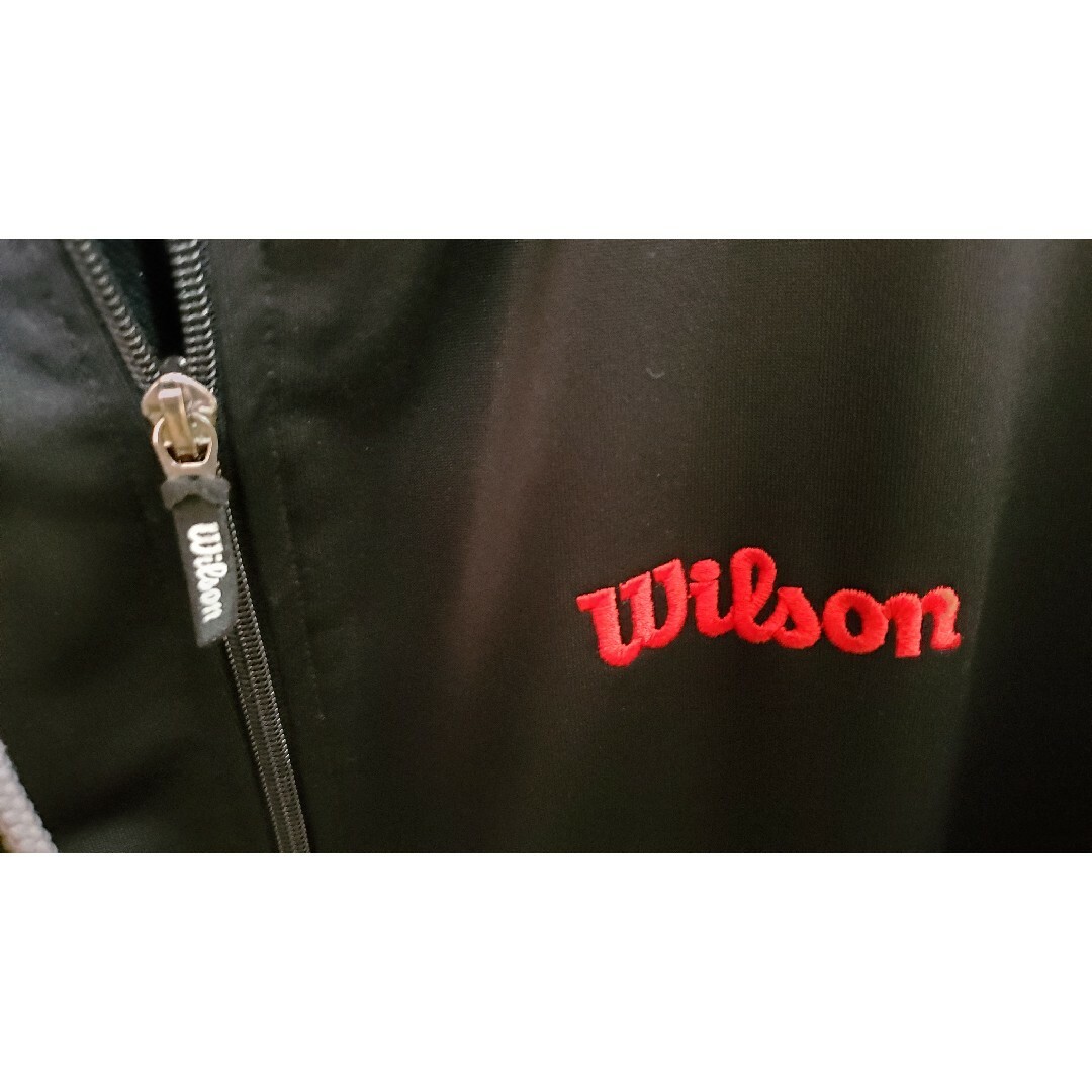 wilson(ウィルソン)のWilson　ウォームアップジャージ(上)ブラック　条件オマケあり スポーツ/アウトドアのスポーツ/アウトドア その他(バドミントン)の商品写真