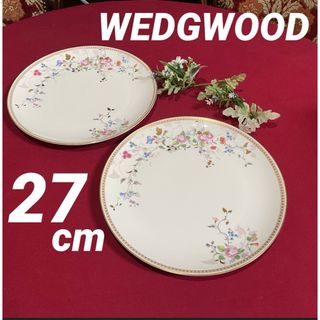 ウェッジウッド(WEDGWOOD)のウェッジウッド　ローズゴールド　ペアディナープレート　大皿　未使用(食器)