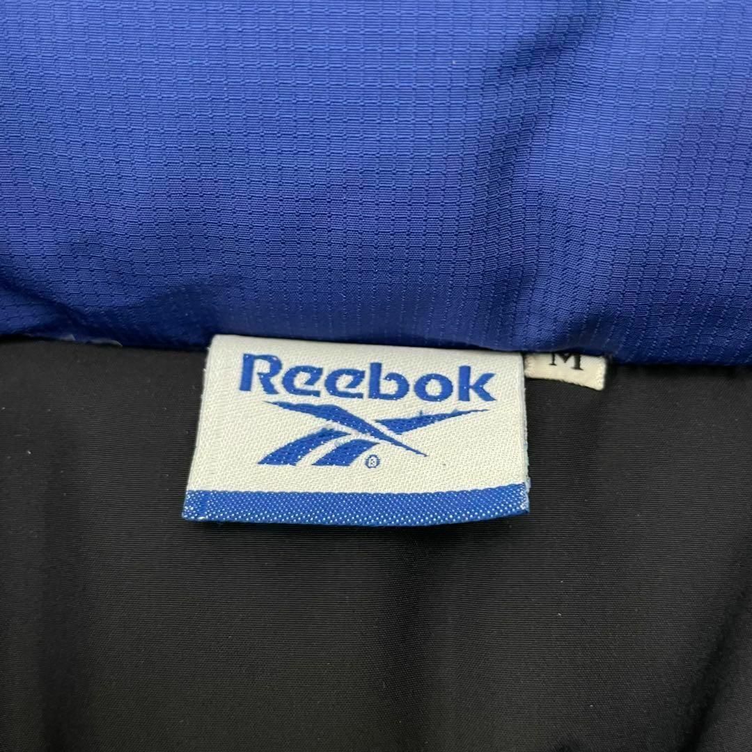 Reebok - 入手困難 90s リーボック ダウン ジャケット 青 刺繍ロゴ 太