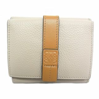 ロエベ(LOEWE)のロエベ 　LOEWE　コンパクト財布 トライフォールド ウォレット　ソフトグレインカーフ ライトオーツ/ハニー(財布)