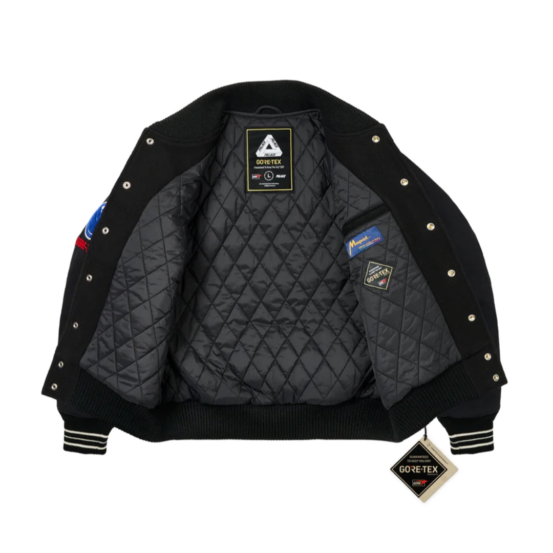 PALACE(パレス)の定価以下 PALACE Gore Going Varsity Black メンズのジャケット/アウター(スタジャン)の商品写真