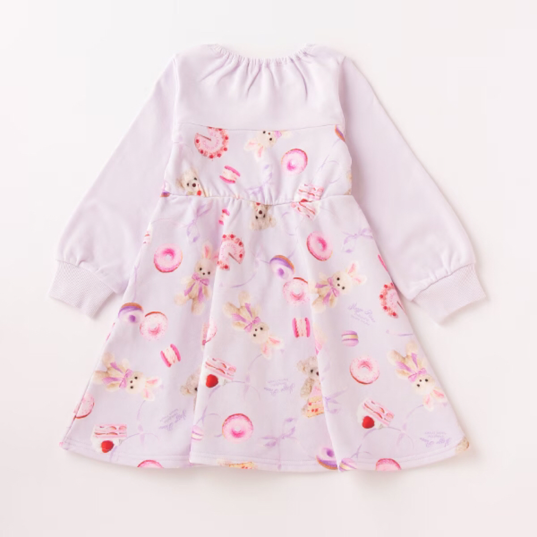 キッズ服女の子用(90cm~)新品&美品　メゾピアノ  110 おもちゃ柄2点セット　ワンピース、カーディガン