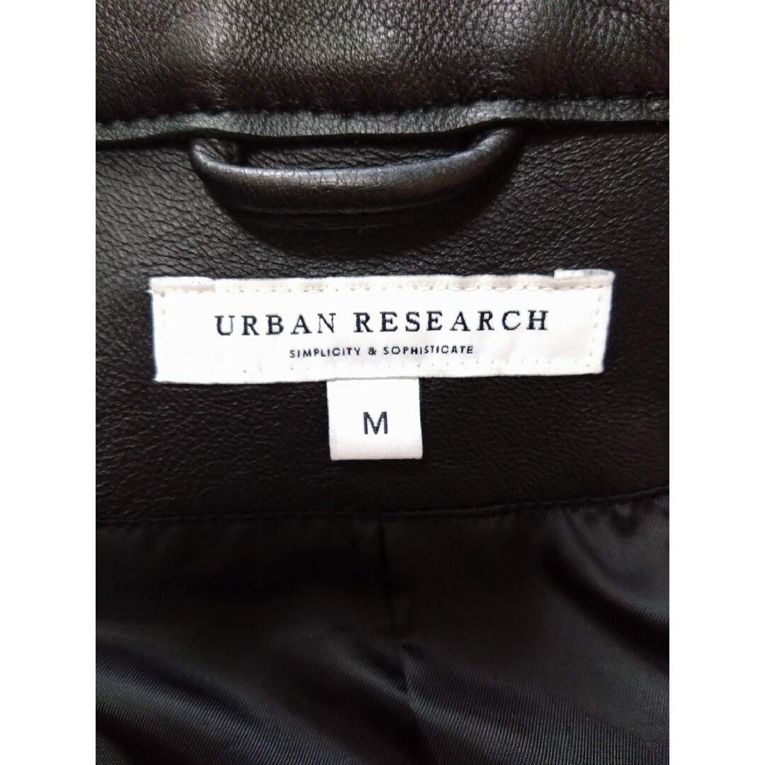 URBAN RESEARCH(アーバンリサーチ)のURBAN RESEARCH（アーバンリサーチ）羊革シングルライダースジャケット メンズのジャケット/アウター(ライダースジャケット)の商品写真