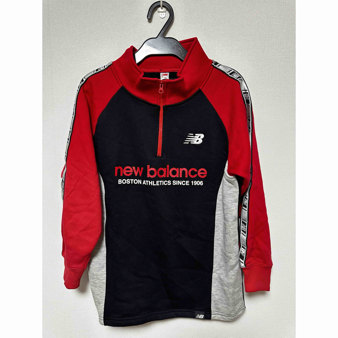 New Balance(ニューバランス)のニューバランス　ハーフジップ　新品　スウェット　パーカー　裏起毛　ジャージ キッズ/ベビー/マタニティのキッズ服男の子用(90cm~)(Tシャツ/カットソー)の商品写真