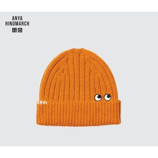 アニヤハインドマーチ(ANYA HINDMARCH)のユニクロ×アニヤハインドマーチ　ビーニー　オレンジ(ニット帽/ビーニー)