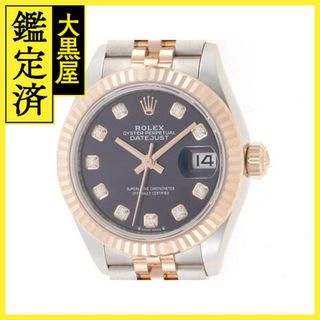 ロレックス(ROLEX)のロレックス デイトジャスト28 279171G パープル レディース 【200】(腕時計)