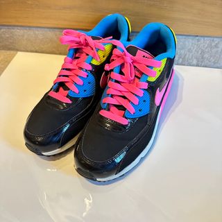 ナイキ(NIKE)のNIKE ナイキ AIR MAX 90 LTR mesh GS 靴 シューズ(スニーカー)