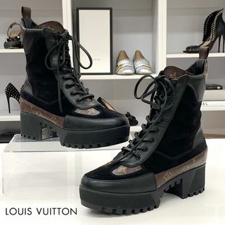 ルイヴィトン(LOUIS VUITTON)の8055 ヴィトン ローリエートライン モノグラム スエード アンクルブーツ(ブーツ)