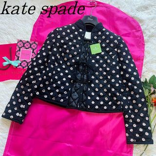 ケイトスペードニューヨーク(kate spade new york)の【未使用タグ付き】kate spade 総柄ジャケット S ブラック 花柄(テーラードジャケット)