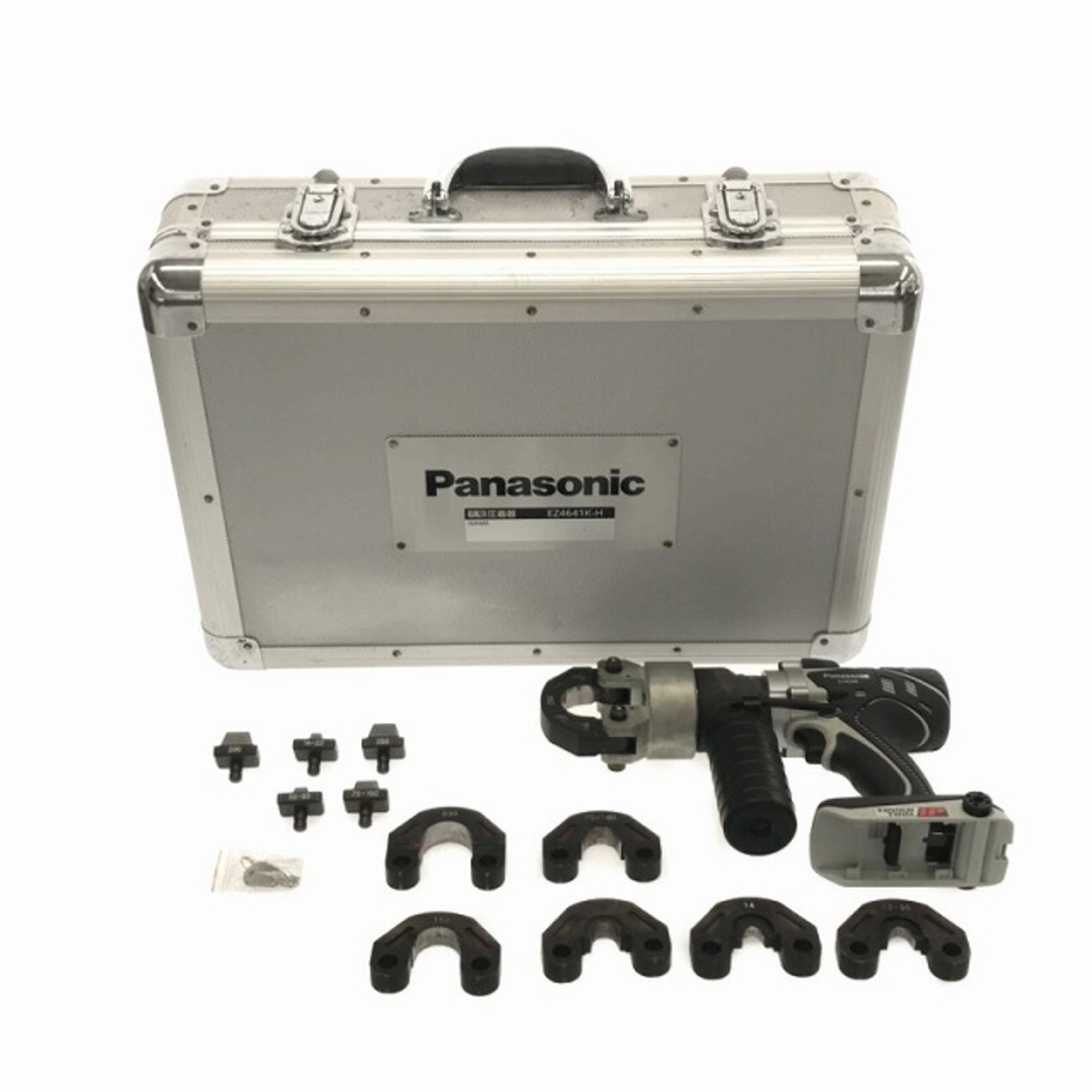 Panasonic(パナソニック)の☆中古品☆Panasonic パナソニック 14.4V 充電圧着機 EZ4544 ダイス ケース(鍵付き)付き 82105 自動車/バイクのバイク(工具)の商品写真