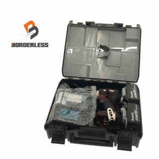 マキタ(Makita)の☆美品☆makita マキタ 18V 充電式インパクトドライバー TD172DGXAP 紫/パープル バッテリー2個(6.0Ah) 充電器 ケース付 コードレス 82438(工具)