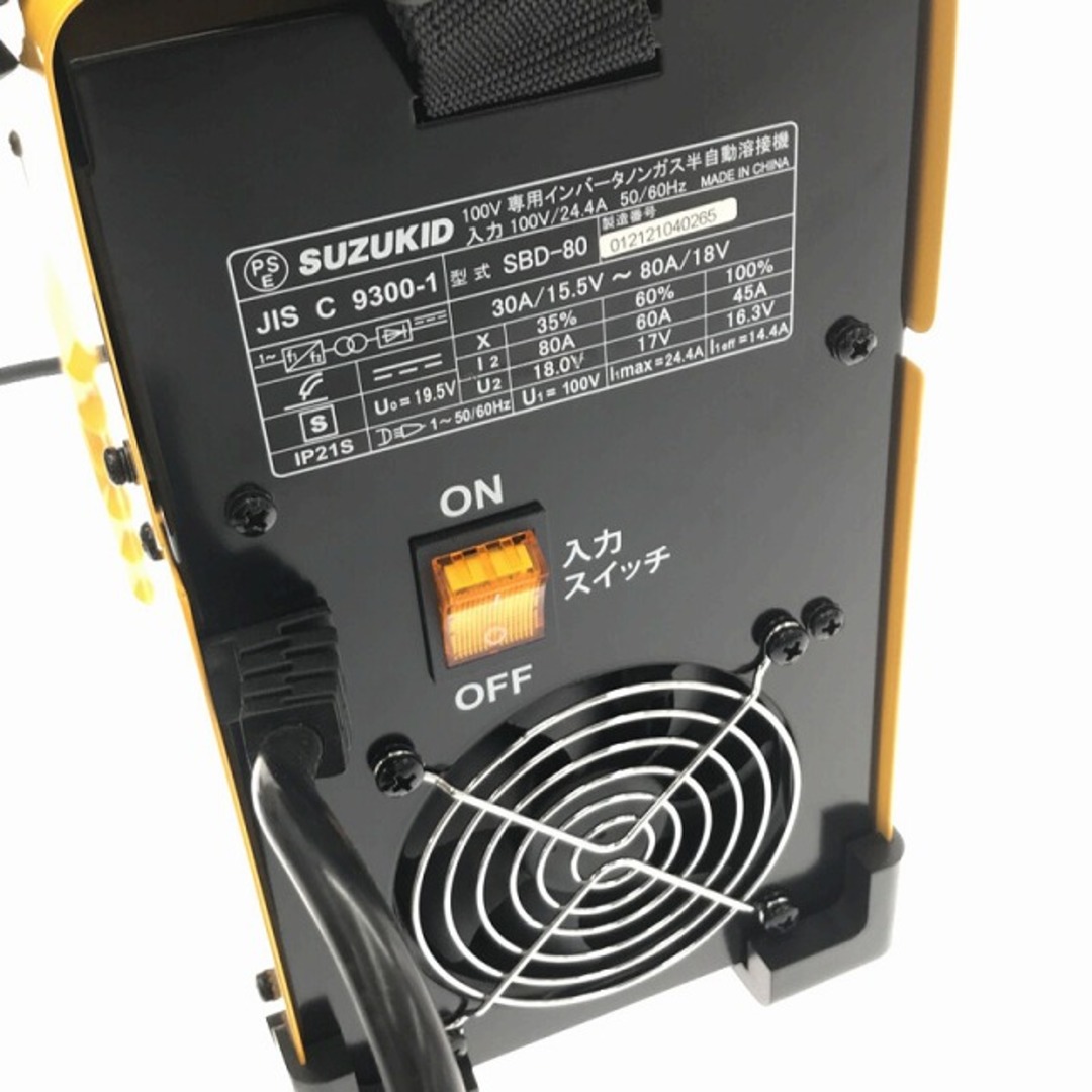 ☆中古美品☆ SUZUKID スズキット 100V 直流インバーター半自動 ☆中古美品☆ SUZUKID スズキット 100V 直流インバーター半自動