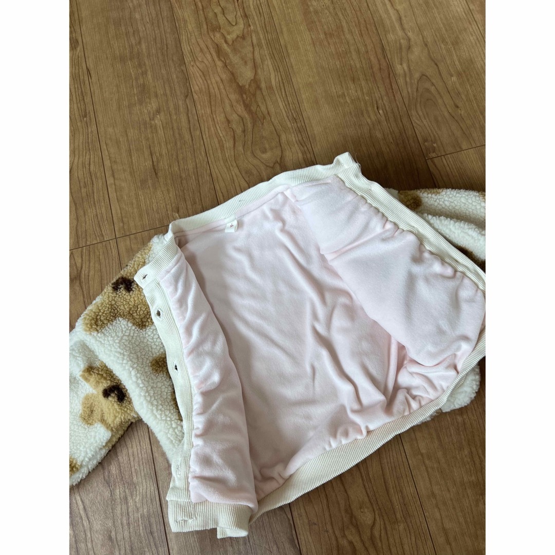 韓国服　アウター　ボア　クマ　もこもこ キッズ/ベビー/マタニティのキッズ服女の子用(90cm~)(ジャケット/上着)の商品写真