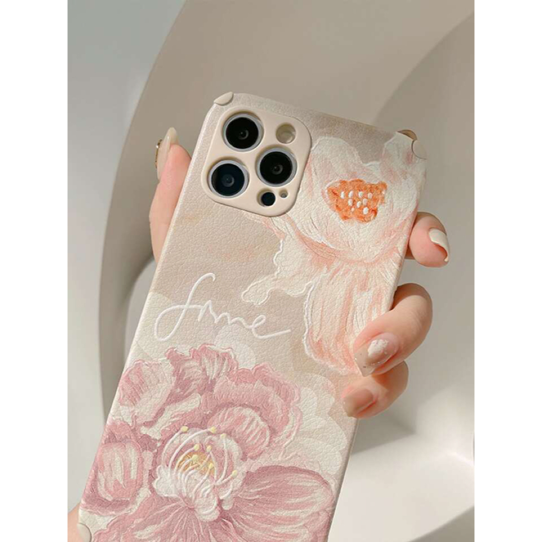 ZARA(ザラ)の花柄 iPhoneケース iPhoneカバー  スマホカバー パステル スマホ/家電/カメラのスマホアクセサリー(iPhoneケース)の商品写真