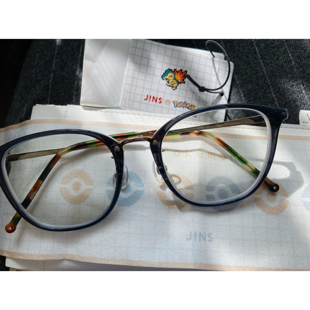 JINS(ジンズ)のJINS ポケモンコラボフレーム　ヒノアラシ メンズのファッション小物(サングラス/メガネ)の商品写真