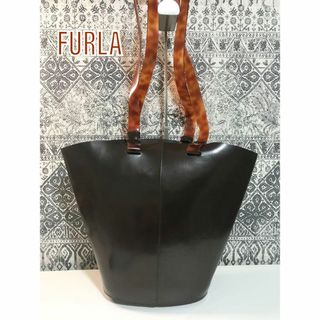 フルラ(Furla)の【良品】FURLA フルラ レザー トートバッグ ショルダーバッグ ブラウン(トートバッグ)