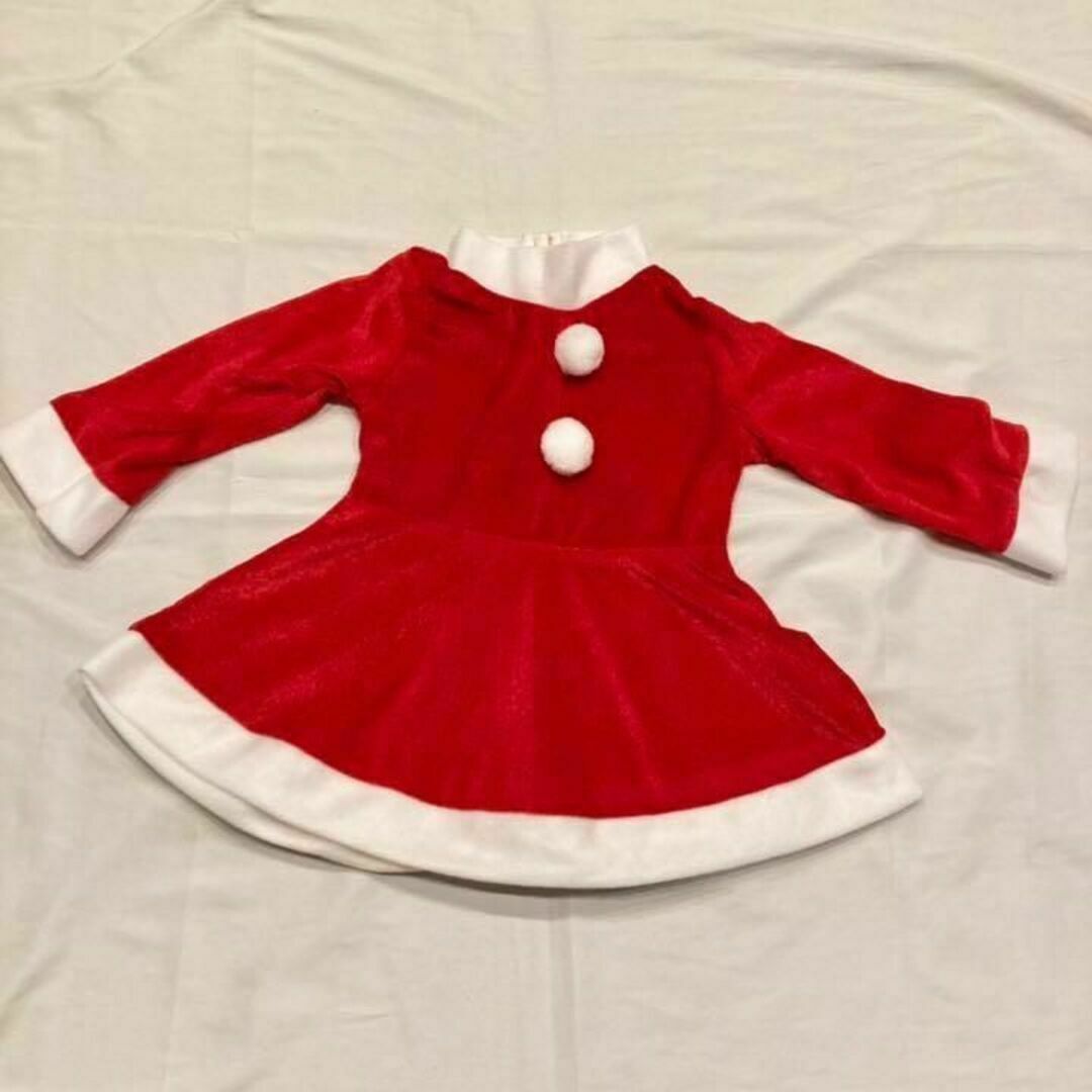 クリスマスワンピース　120cm サンタクロース　コスプレ　コスチューム　子供用 キッズ/ベビー/マタニティのキッズ服女の子用(90cm~)(ワンピース)の商品写真