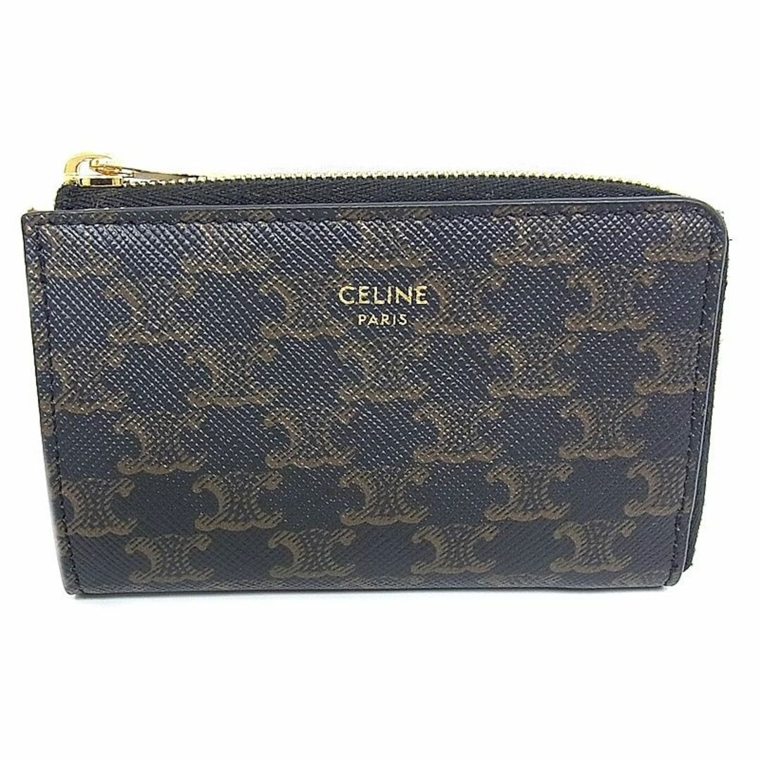 celine(セリーヌ)のセリーヌ　celine　コインケース トリオンフ　コンパクト Ｌ字ファスナー　キャンバス レディースのファッション小物(コインケース)の商品写真