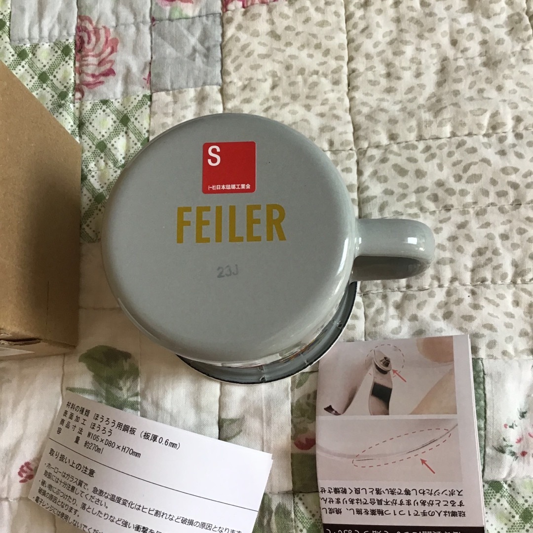 FEILER(フェイラー)のフェイラー　ハイジドット　ホーローマグカップ インテリア/住まい/日用品のキッチン/食器(グラス/カップ)の商品写真