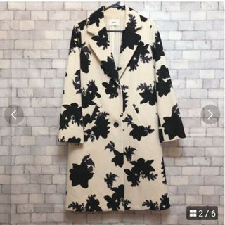 ムルーア(MURUA)の今週値下げ！MURUA 花柄ロングウールコート(ロングコート)