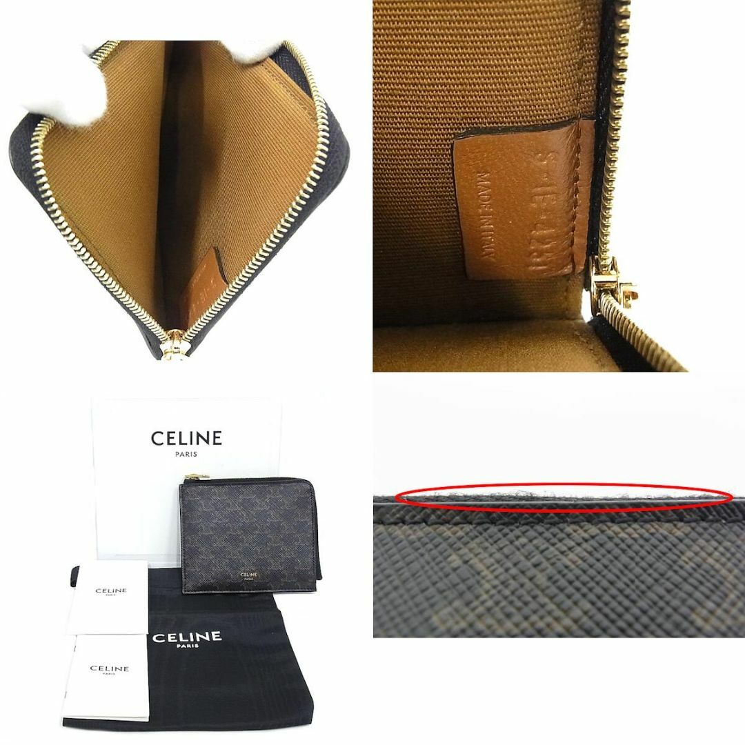 celine(セリーヌ)のセリーヌ　celine　コインケース トリオンフ　カードホルダー付き Ｌ字ファスナー　キャンバス レディースのファッション小物(コインケース)の商品写真