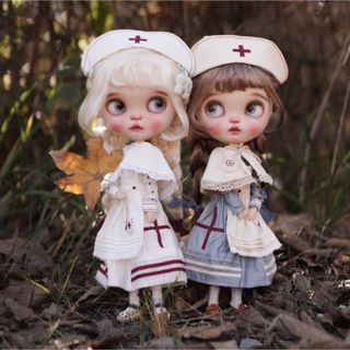 カスタムブライス 海外作家様 人形 かわいい ナースちゃん 白 フル カスタムブライス 海外作家様 人形 かわいい ナースちゃん 白 フル