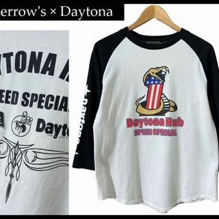 フェローズ(PHERROW'S)のG② フェローズ デイトナ ハブ コラボ No.1 スネーク 七分袖 Tシャツ(Tシャツ/カットソー(七分/長袖))