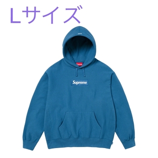シュプリーム(Supreme)のSupreme box logo hoodie(L) 2023F/W ブルー(パーカー)