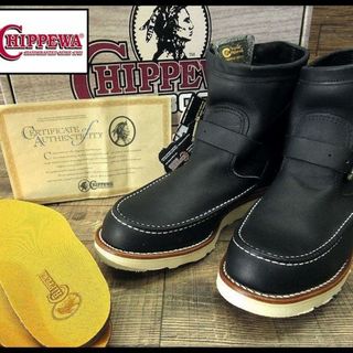 チペワ(CHIPPEWA)の黒タグ 新品 デッド チペワ 97879 エンジニア ブーツ 黒 26.0 ①(ブーツ)