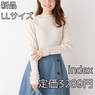 インデックス(INDEX)の3781 index リブボトルネックニット(ニット/セーター)