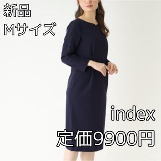 インデックス(INDEX)の3786 index スリーブレース ドッキングワンピース(ひざ丈ワンピース)