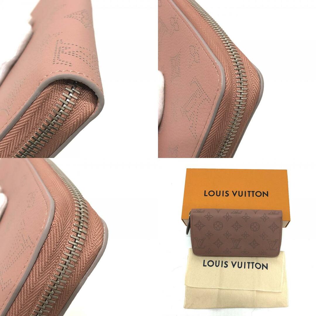 LOUIS VUITTON(ルイヴィトン)のルイヴィトン LOUIS VUITTON ジッピー ウォレット M61868 モノグラムマヒナ ラウンドファスナー 長財布 モノグラムマヒナ ピンク 新品同様 レディースのファッション小物(財布)の商品写真