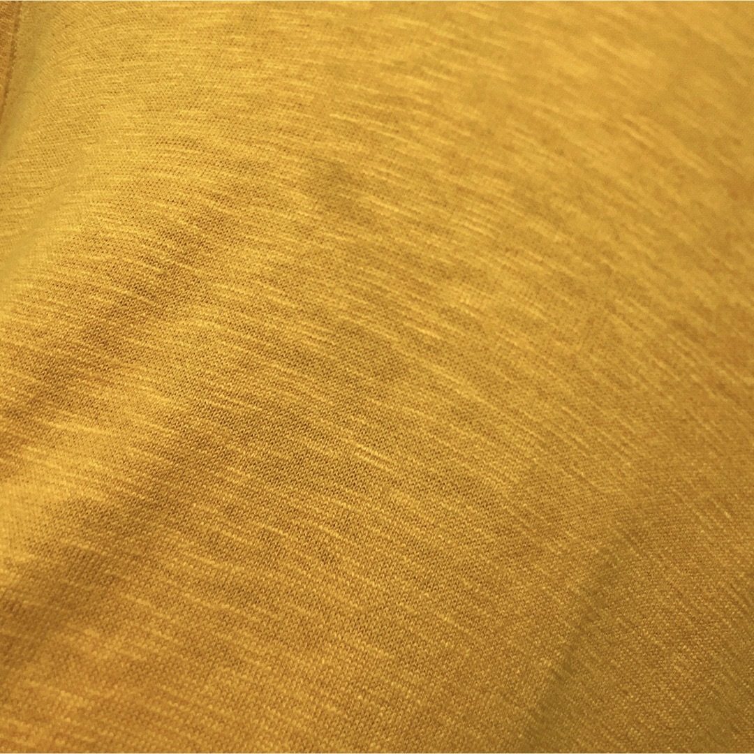 American Eagle(アメリカンイーグル)のアメリカンイーグル　ニット　セーター　イエロー　ハイゲージ　Vネック　USA古着 メンズのトップス(ニット/セーター)の商品写真