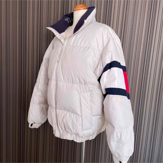 トミーヒルフィガー(TOMMY HILFIGER)のmen'sトミーヒルフィガー◆ダウンジャケット Mだけど大きめL、LL相当(ダウンジャケット)