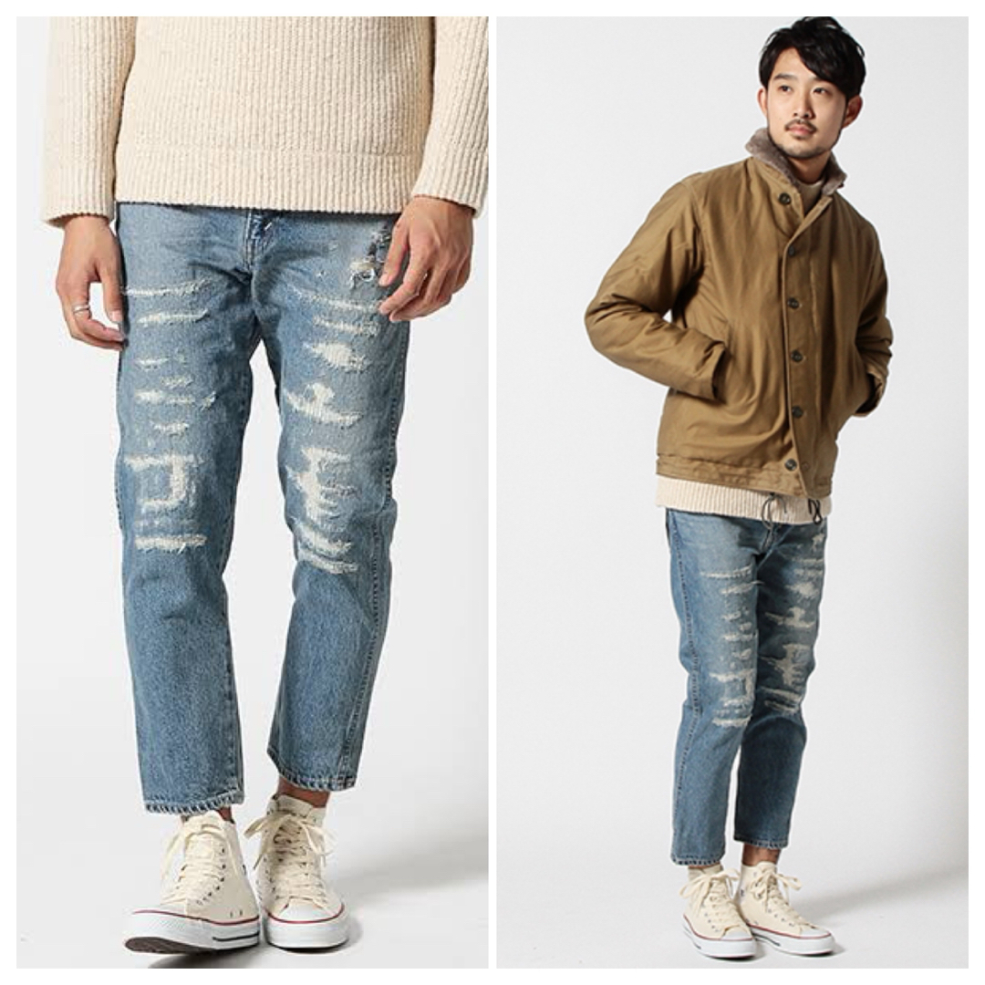 orSlow - orslow×BEAMS 別注 スリム ダメージデニム S Lot 106の orSlow - orslow×BEAMS 別注 スリム ダメージデニム S Lot 106の