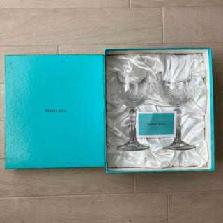 ティファニー(Tiffany & Co.)の未使用　TIFFANY&Co. ワイングラス　フローレット　箱入り　2個セット(グラス/カップ)